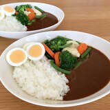 野菜カレーというか、カレーで食べる温野菜